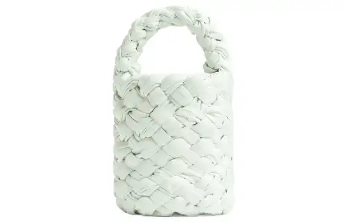 Bottega Veneta Kalimero Cow Leather Shoulder Bag, Crossbody Bag, Handbag Mini Women's Glacier Blue