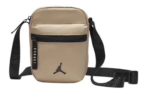 Jordan Polyester Shoulder Bag, Crossbody Bag Unisex Camel