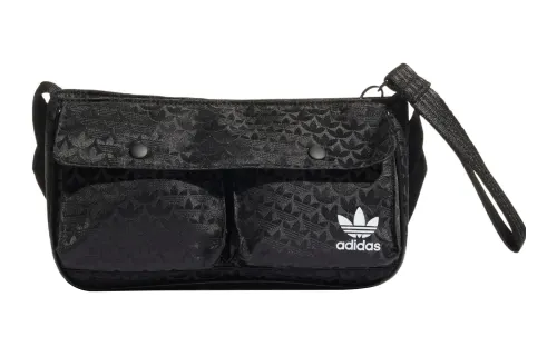 Adidas Originals Trefoil Athleisure Recycled Material One Shoulder Crossbody Fanny Pack Mini Women's Black