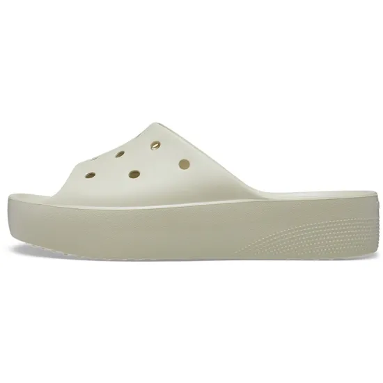 Crocs Women's Classic Platform Slide 'Bone'