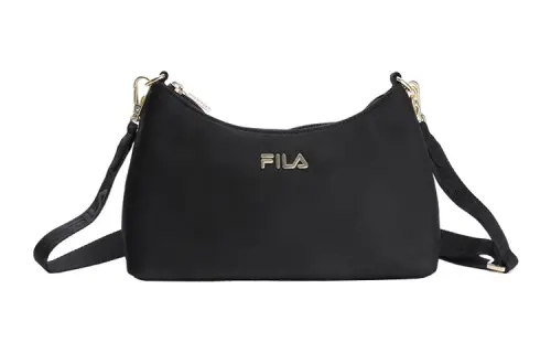 FILA Fabric Shoulder Bag, Crossbody Bag Regular Women's Black