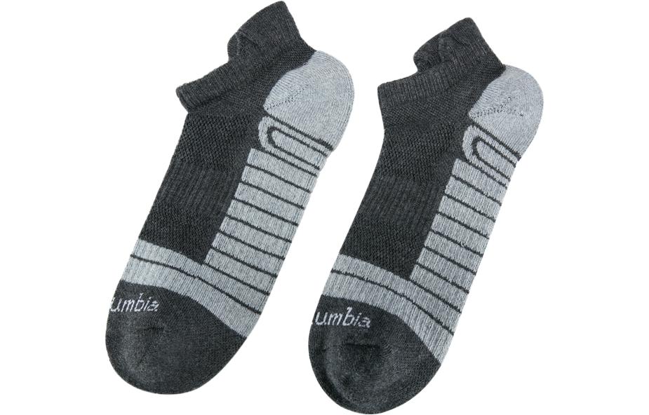 Columbia Ankle Socks Unisex 2 Pack Gray