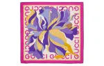 GUCCI Scarves Women's Rose Red/Beige/Purple