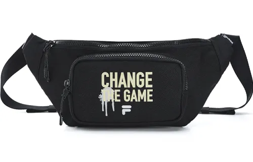 FILA FUSION Fabric Fanny Pack, Crossbody Bag Unisex Black