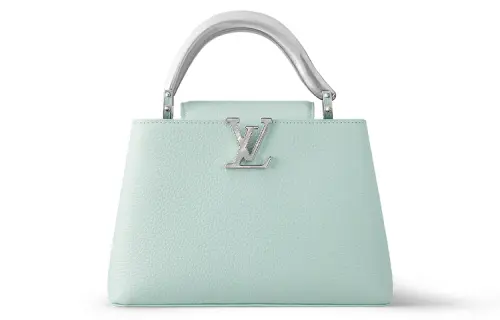LOUIS VUITTON Capucines Taurillon Leather Kapsyn Shoulder Bag, Crossbody Bag, Handbag Regular Women's Celadon Green