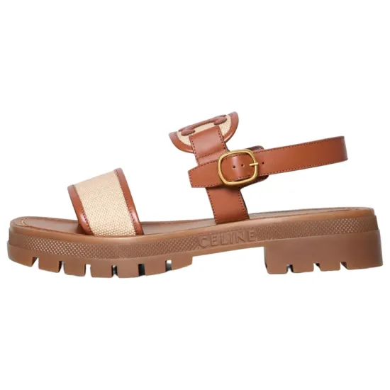 CELINE Triomphe One-Strap Sandals Women's