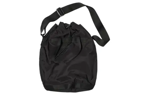 UNIQLO U Collection Polyester Bucket Bag, Handbag, Shoulder Bag, Crossbody Bag Regular Unisex Black