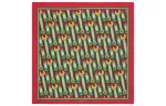 GUCCI Scarves Women's Red/Umber/Green