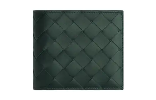 Bottega Veneta Cow Leather Wallet Small Men's Ink Bottle/Light Blue