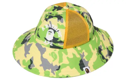 A BATHING APE Nylon Bucket Hats Kids' Green