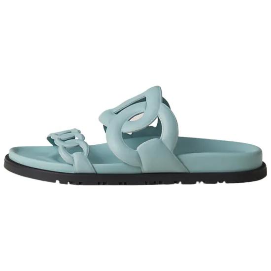 HERMES Extra Slide Slippers Women's Blue