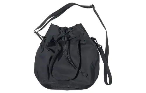 UNIQLO U Collection Polyamide Bucket Bag, Shoulder Bag, Crossbody Bag Regular Unisex Dark Gray