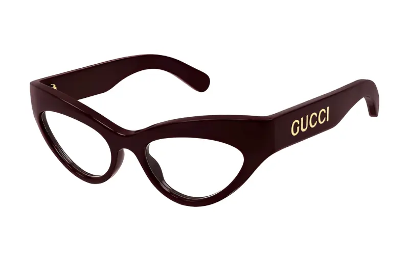 GUCCI Eyewear Cat Eye Thick Framed Glasses