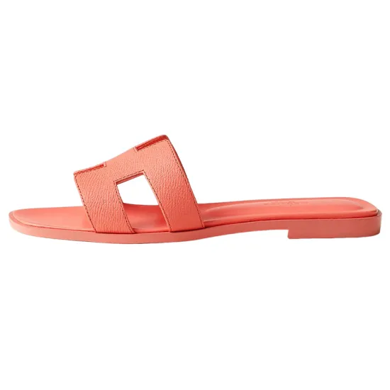 HERMES Oran Sandal Orange Joey Epsom Calfskin