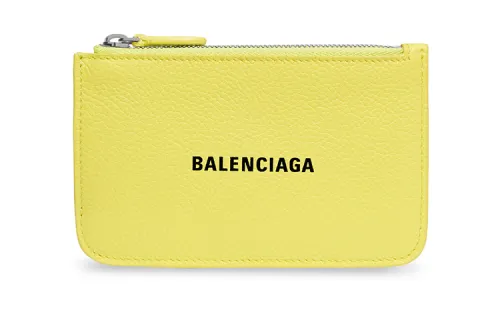 Balenciaga Cash Grained Calfskin Card Holder Card Holder Large Women's Yellow