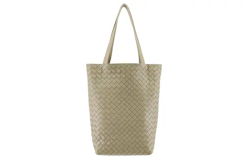 Bottega Veneta Calfskin Tote Bag, Shopping Bag, Handbag, Shoulder Bag Men's Apricot