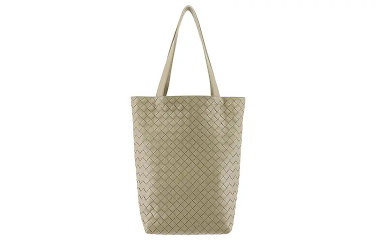Bottega Veneta Calfskin Tote Bag, Shopping Bag, Handbag, Shoulder Bag Men's Apricot