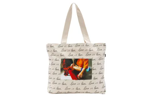 Vans 100% Cotton Tote Bag, Shopping Bag, Handbag, Shoulder Bag Regular Unisex Beige