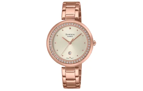 CASIO Women's SHEEN 32mm Gray Watch SHE-4556PG-7A