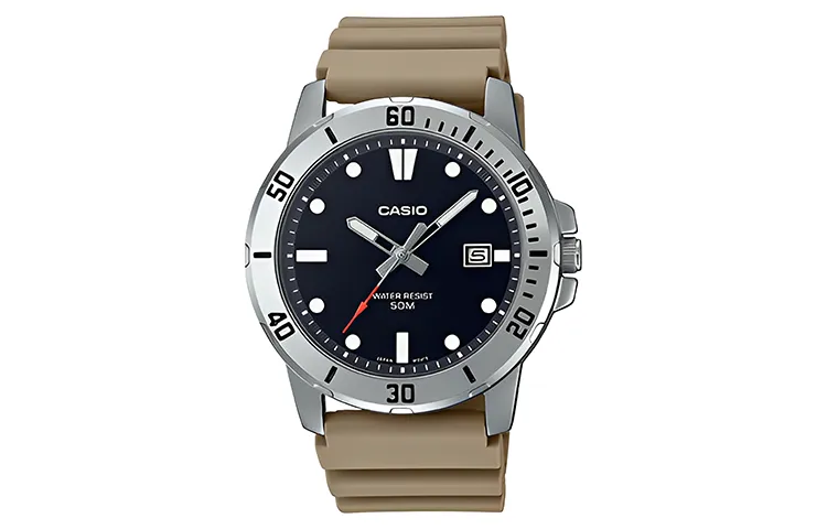 CASIO Men Standard Series Black Watch MTP-VD01-5EV