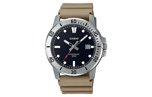CASIO Men Standard Series Black Watch MTP-VD01-5EV