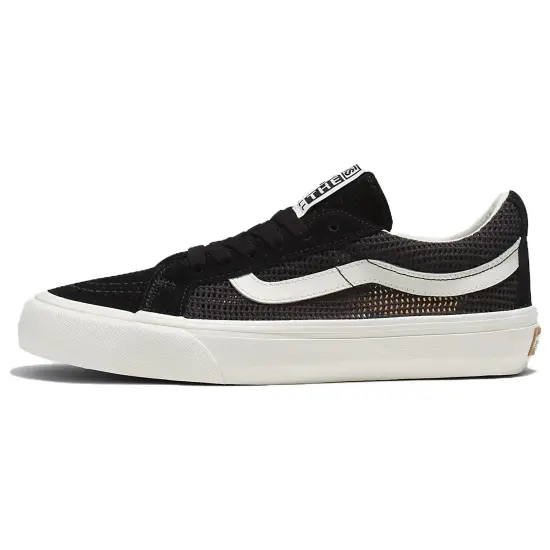 Vans SK8 Skateboarding Shoes Unisex Low-top Black/White/Gold