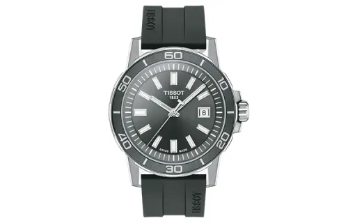TISSOT Daring Collection Quartz Movement 100m Waterproof Men's Watches Watch Gray Dial Stainless Steel Case