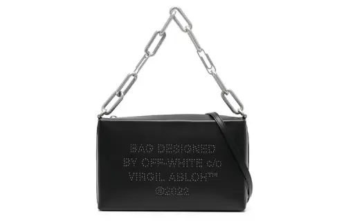 OFF-WHITE Logo Embellished Chain-Link Tote Bag