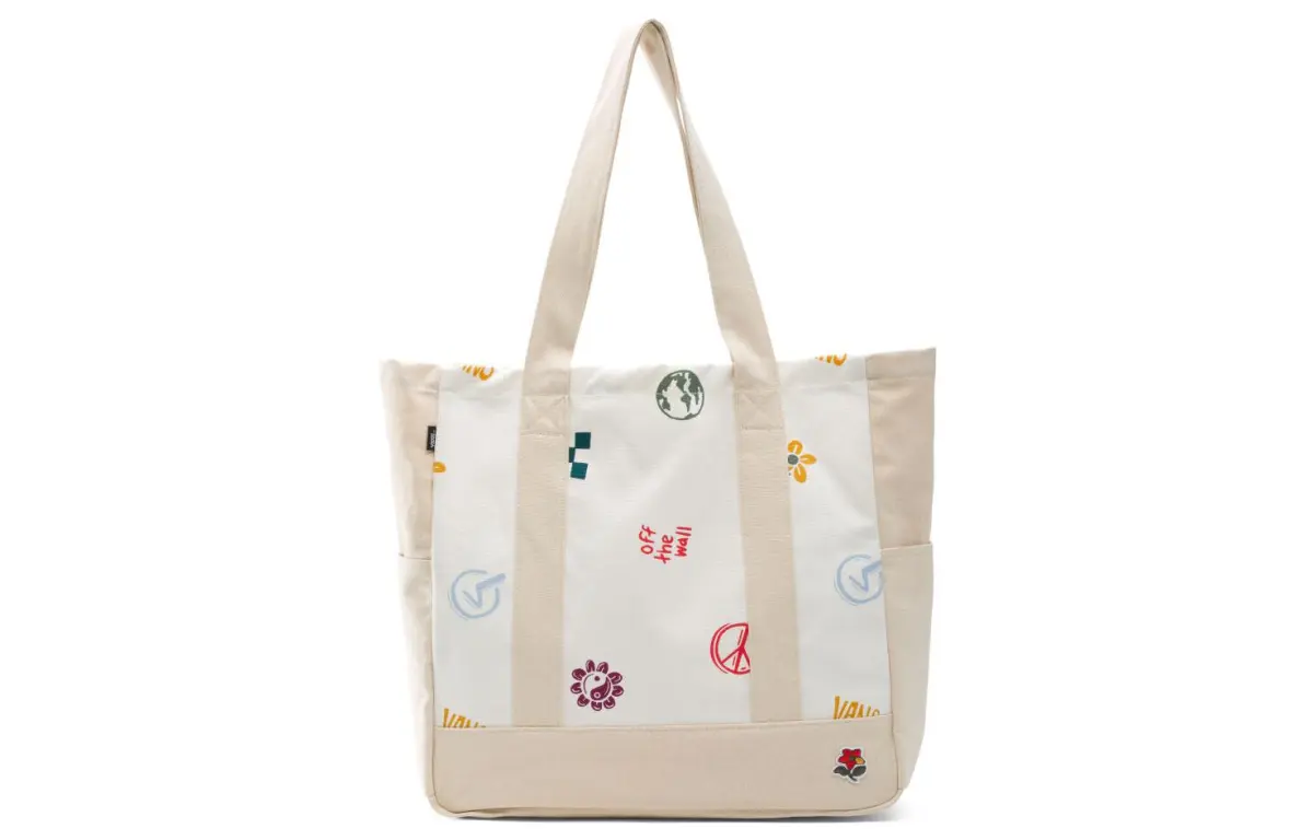 Vans 100% Cotton Tote Bag, Shopping Bag, Handbag, Shoulder Bag Unisex Multicolor
