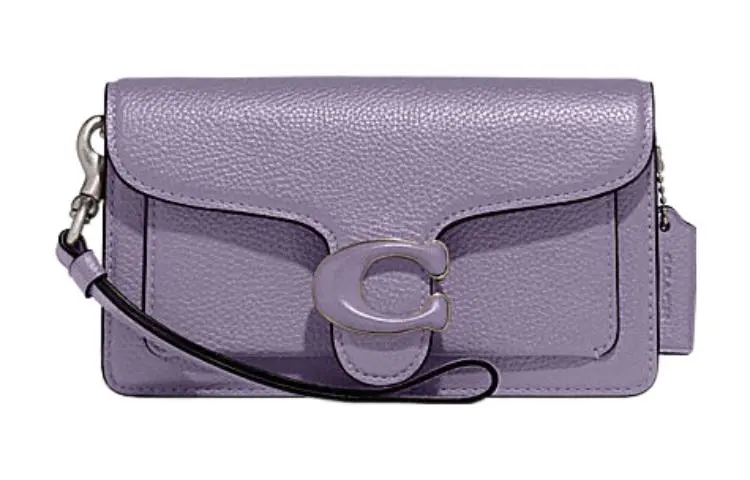 COACH Tabby Cow Leather Crossbody Bags Small Women's Purple