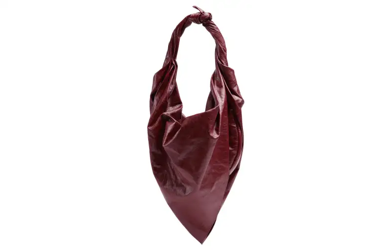 Bottega Veneta Zip Closure Calfskin Handbag, Shoulder Bag Women's Burgundy
