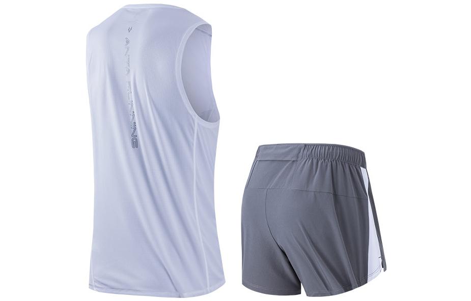 Anta Running Collection Running Clothing Sets Men’s White+Gray