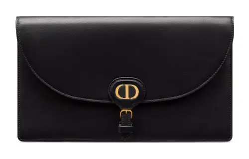DIOR Bobby Smooth Calfskin Clutch Women's Black