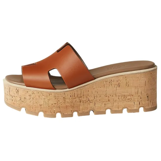 HERMES Slide Slippers Women's Brown