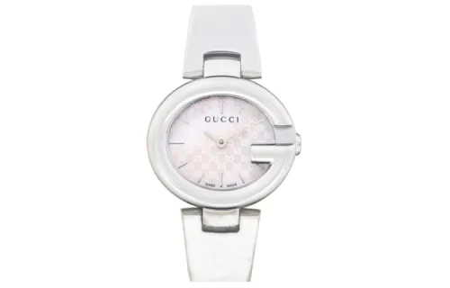 GUCCI Wrist Watches Quartz Movement Stainless Steel Strap Pink Watch Dial Women's Watch
