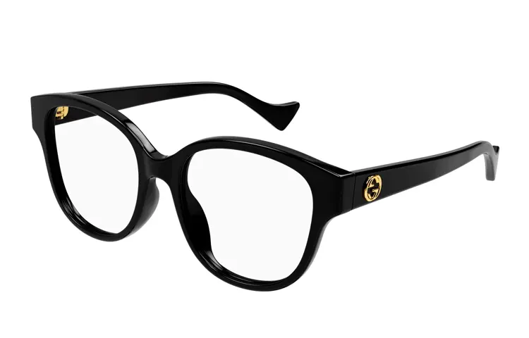 GUCCI Minimalist Style Irregular Shape Eyeglass Frames Women's