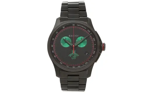 GUCCI G Chrono Wrist Watches Quartz Movement Nylon Strap Black Dial Men's Watches