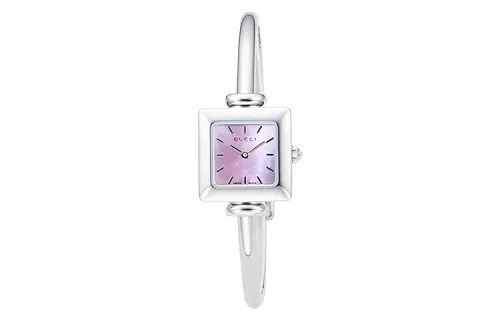 GUCCI Wrist Watches Quartz Movement Stainless Steel Strap Pink Watch Dial Women's Watch