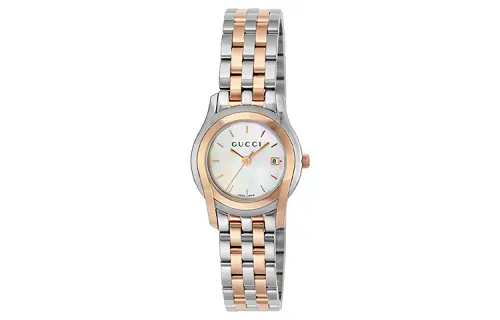 GUCCI Wrist Watches Quartz Movement Stainless Steel Watchband White Dial Women's Watch 30m Water Resistant