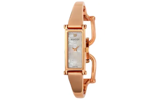 GUCCI Wrist Watches Quartz Movement Stainless Steel Strap White Dial Women's Watch