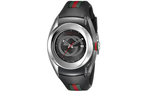 GUCCI Wrist Watches Quartz Movement Rubber Strap 36mm Black Dial Unisex ['50', 149262]m Waterproof