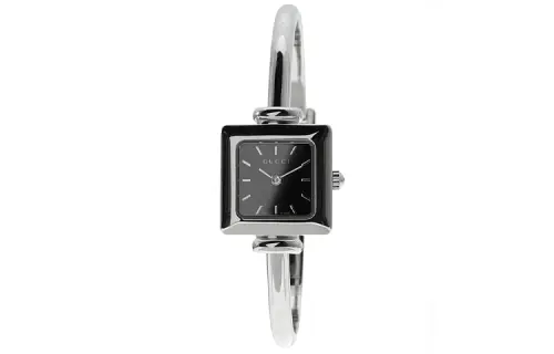 GUCCI Wrist Watches Quartz Movement Stainless Steel Strap Black Dial Women's Watch Water Resistant For Everyday Use