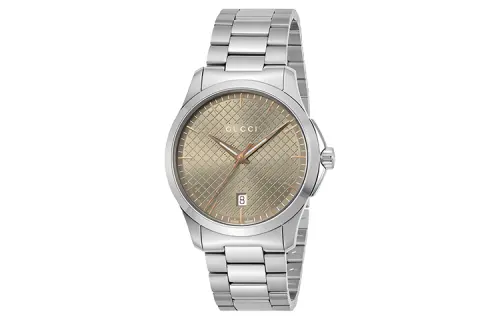 GUCCI G Timeless Collection Wrist Watches Quartz Movement Stainless Steel Strap 38mm Coffee Watch Dial Men's Watches
