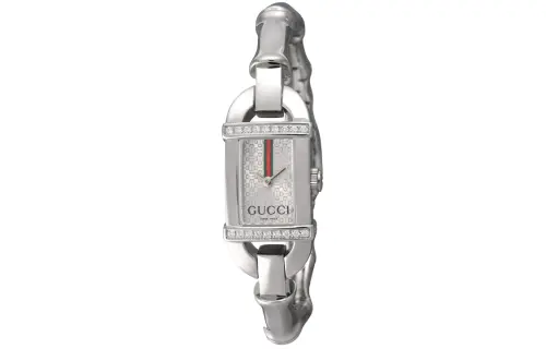 GUCCI Wrist Watches Quartz Movement Stainless Steel Strap Silver Dial Women's Watch