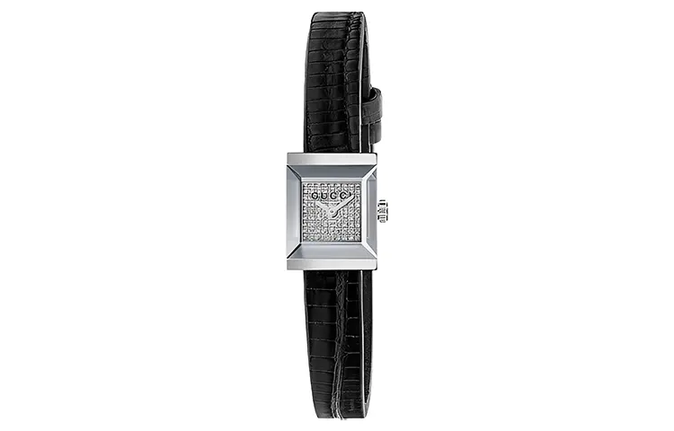 GUCCI Wrist Watches Quartz Movement Leather Strap White Dial Women's Watch 30m Water Resistant