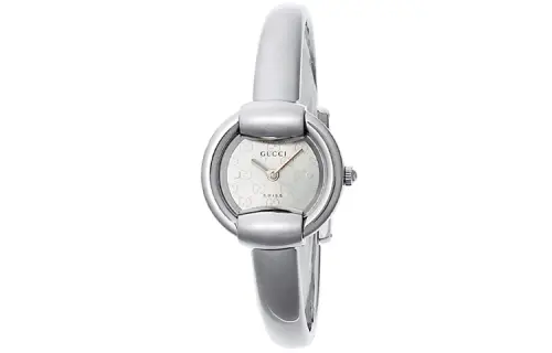 GUCCI Wrist Watches Quartz Movement Stainless Steel Strap White Dial Women's Watch