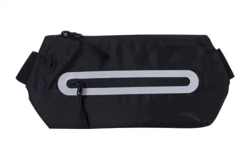 Anta Fabric Cell Phone Pouch Fanny Pack Regular Unisex Black