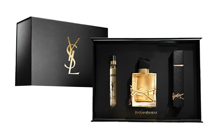 YSL, perfume, lavender set, lipstick, case, 50 ml, sample, 10 ml, Birthday gift