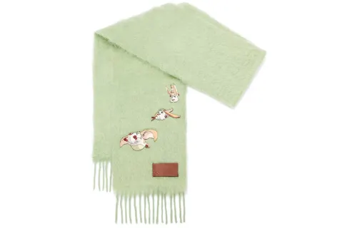 LOEWE X Howls Heen Scarf In Mohair And Wool Blend