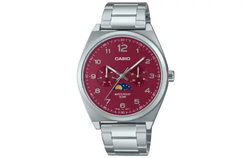 CASIO Men Standard Series 40mm Red Watch MTP-M300D-4AV